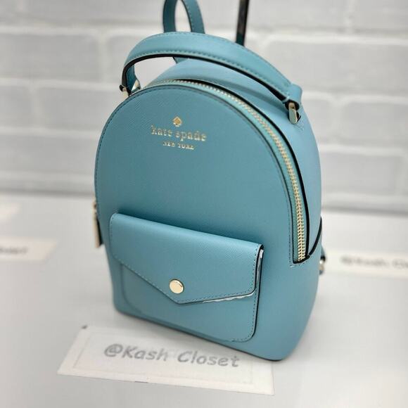 Kate Spade Schuyler Mini Backpack Smoky Blue - Picture 3 of 12